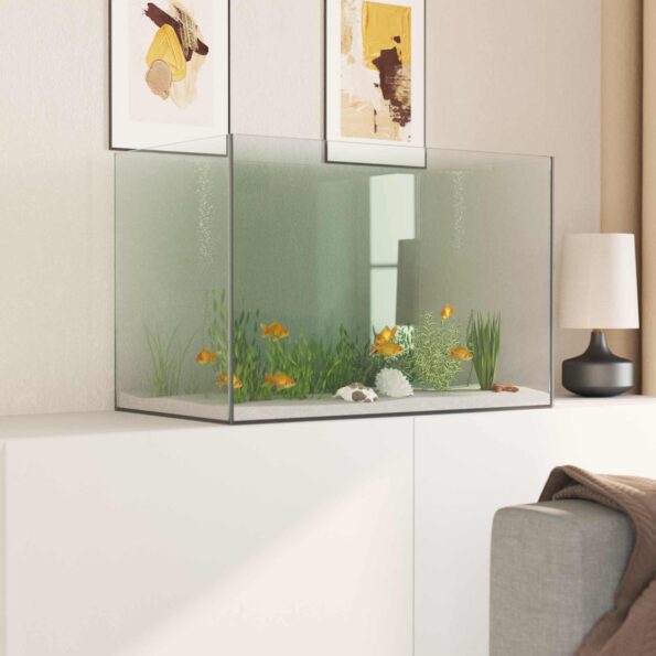 vidaXL Akvárium s úložiskom Priehľadná 60 x 35 x 40 cm Sklo – Obrázok 4