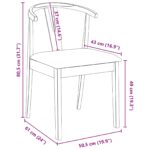 vidaXL Jedálenská stolička 2 pcs Svetlohnedá a svetlá – Obrázok 11