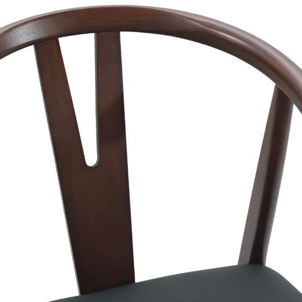 vidaXL Jedálenská stolička 2 pcs Svetlohnedá a čierna – Obrázok 8