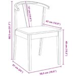 vidaXL Jedálenská stolička 2 pcs Biela a prírodná – Obrázok 11