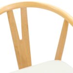 vidaXL Jedálenská stolička 2 pcs Prírodná a svetlá – Obrázok 8