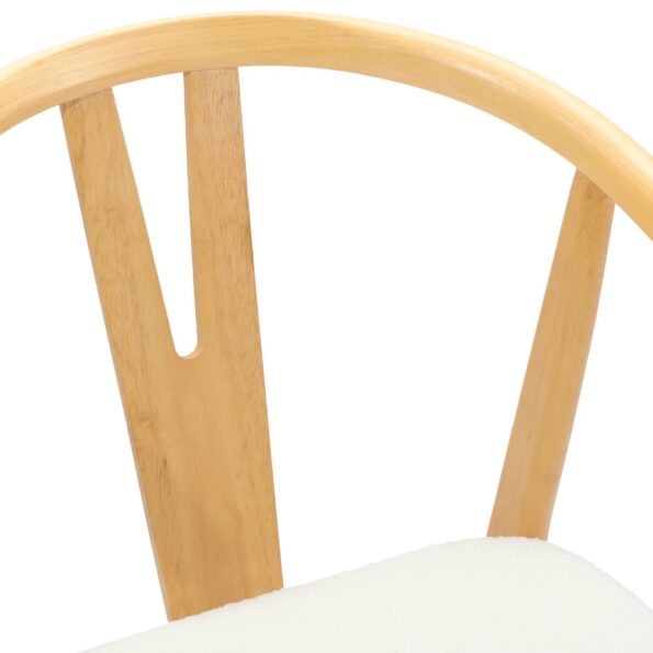 vidaXL Jedálenská stolička 2 pcs Prírodná a svetlá – Obrázok 8