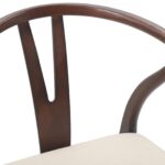 vidaXL Jedálenská stolička 2 pcs Svetlohnedá a svetlá – Obrázok 8
