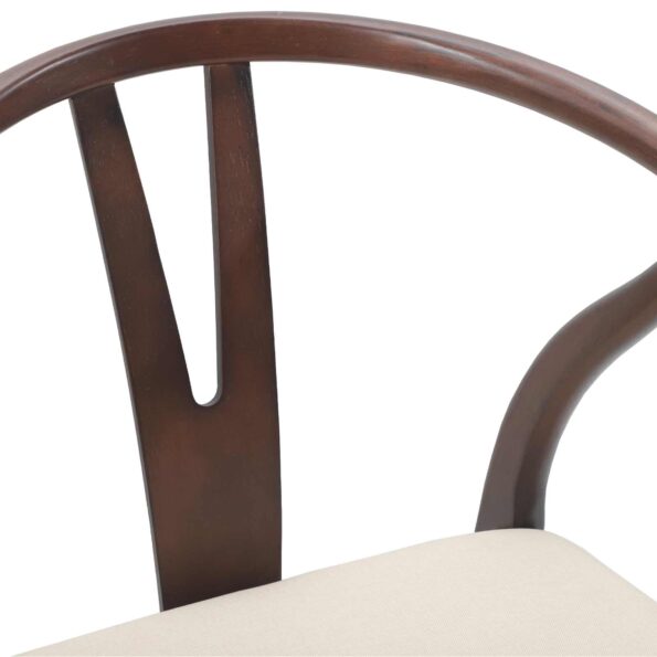 vidaXL Jedálenská stolička 2 pcs Svetlohnedá a svetlá – Obrázok 8