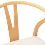 vidaXL Jedálenská stolička 2 pcs Prírodná a svetlá – Obrázok 8