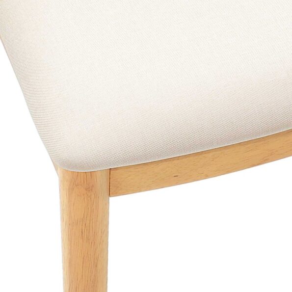 vidaXL Jedálenská stolička 2 pcs Prírodná a svetlá – Obrázok 9
