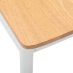 vidaXL Jedálenská stolička 2 pcs Biela a prírodná – Obrázok 9