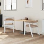 vidaXL Jedálenské stoličky 2 pcs Biela 54 x 57 x 73 cm – Obrázok 3