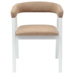 vidaXL Jedálenské stoličky 2 pcs Biela 54 x 57 x 73 cm – Obrázok 5