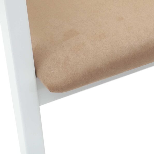 vidaXL Jedálenské stoličky 2 pcs Biela 54 x 57 x 73 cm – Obrázok 9