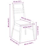 vidaXL Jedálenské stoličky 2 pcs Svetlohnedá 43 x 54 x 89 cm – Obrázok 11