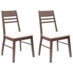 vidaXL Jedálenské stoličky 2 pcs Svetlohnedá 43 x 54 x 89 cm – Obrázok 2