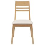 vidaXL Jedálenské stoličky 2 pcs Prírodná 43 x 54 x 89 cm – Obrázok 5