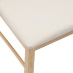 vidaXL Jedálenské stoličky 2 pcs Prírodná 43 x 54 x 89 cm – Obrázok 9