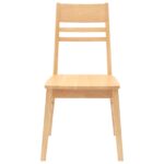 vidaXL Jedálenské stoličky 2 pcs Prírodná 43 x 54 x 89 cm – Obrázok 5