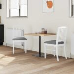 vidaXL Jedálenské stoličky 2 pcs Biela 50 x 52,5 x 91 cm – Obrázok 3