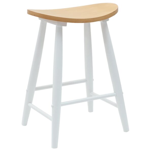 vidaXL Jedálenské stoličky 2 pcs Biela 46 x 37 x 63 cm – Obrázok 4