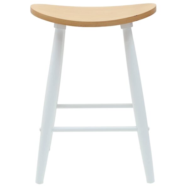 vidaXL Jedálenské stoličky 2 pcs Biela 46 x 37 x 63 cm – Obrázok 5