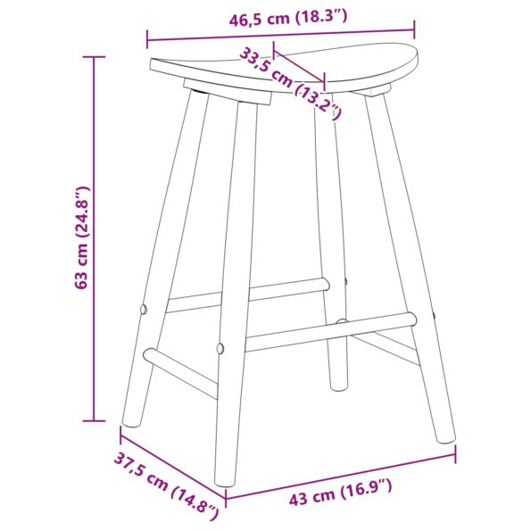 vidaXL Jedálenské stoličky 2 pcs Biela 46 x 37 x 63 cm – Obrázok 9