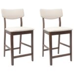 vidaXL Jedálenské stoličky 2 pcs Svetlohnedá 48 x 49 x 95 cm – Obrázok 2
