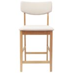 vidaXL Jedálenské stoličky 2 pcs Prírodná 48 x 49 x 95 cm – Obrázok 5