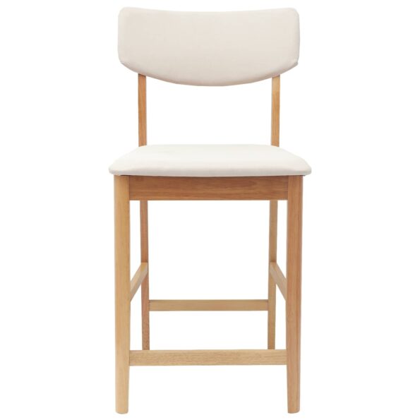 vidaXL Jedálenské stoličky 2 pcs Prírodná 48 x 49 x 95 cm – Obrázok 5