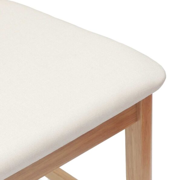 vidaXL Jedálenské stoličky 2 pcs Prírodná 48 x 49 x 95 cm – Obrázok 9