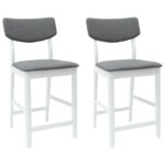 vidaXL Jedálenské stoličky 2 pcs Biela 48 x 49 x 95 cm – Obrázok 2