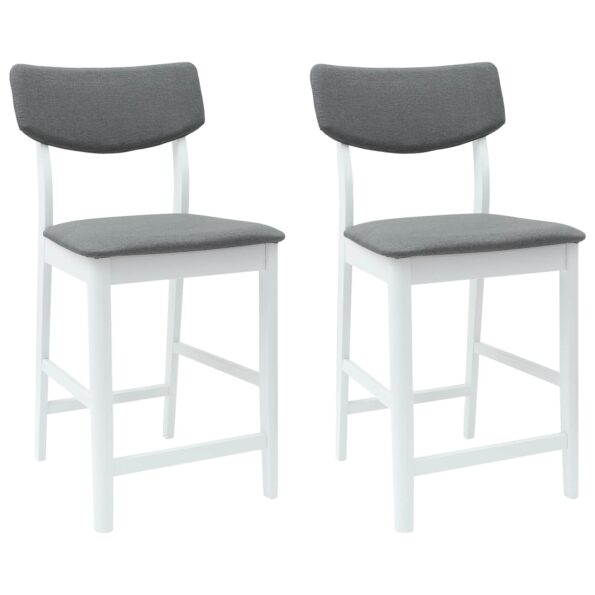 vidaXL Jedálenské stoličky 2 pcs Biela 48 x 49 x 95 cm – Obrázok 2