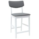 vidaXL Jedálenské stoličky 2 pcs Biela 48 x 49 x 95 cm – Obrázok 4