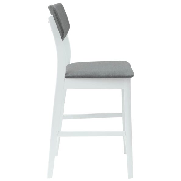vidaXL Jedálenské stoličky 2 pcs Biela 48 x 49 x 95 cm – Obrázok 6
