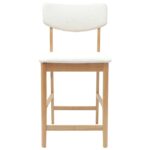 vidaXL Jedálenské stoličky 2 pcs Prírodná 48 x 49 x 95 cm – Obrázok 5