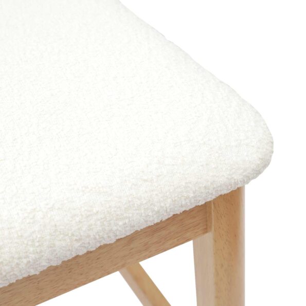 vidaXL Jedálenské stoličky 2 pcs Prírodná 48 x 49 x 95 cm – Obrázok 9