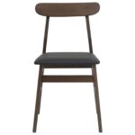 vidaXL Jedálenská stolička 2 pcs Svetlohnedá a čierna – Obrázok 5