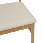 vidaXL Jedálenská stolička 2 pcs Prírodná a svetlá – Obrázok 8
