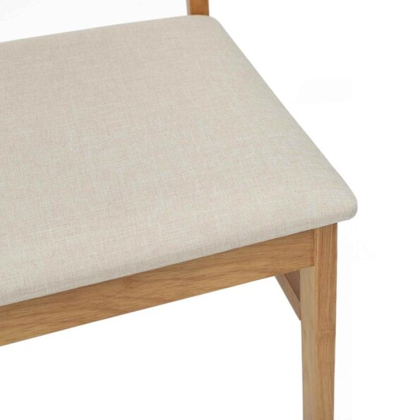 vidaXL Jedálenská stolička 2 pcs Prírodná a svetlá – Obrázok 8