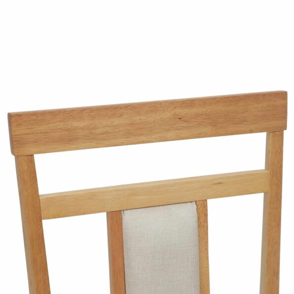 vidaXL Jedálenská stolička 2 pcs Prírodná a svetlá – Obrázok 9