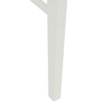 vidaXL Jedálenská stolička 2 pcs Biela a prírodná – Obrázok 10