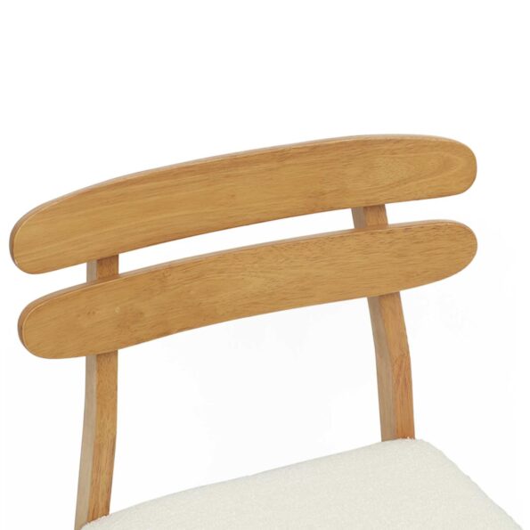 vidaXL Jedálenská stolička 2 pcs Prírodná a svetlá – Obrázok 9