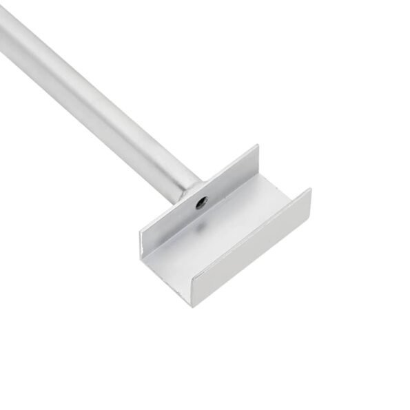 vidaXL vhodné pre plochý držiak na plachtu 3 pcs Strieborná 130-210 cm – Obrázok 7