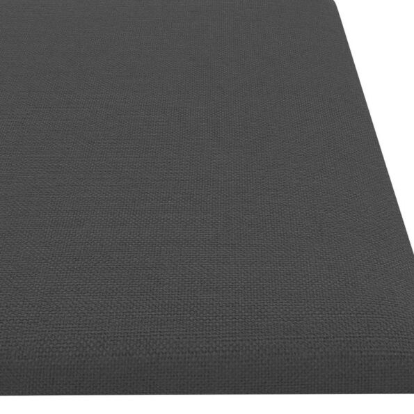 vidaXL Nástenný čelník 12 pcs Tmavo šedá 60 x 15 cm látka – Obrázok 4