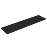 vidaXL Nástenný čelník 12 pcs Čierna 60 x 15 cm látka – Obrázok 3