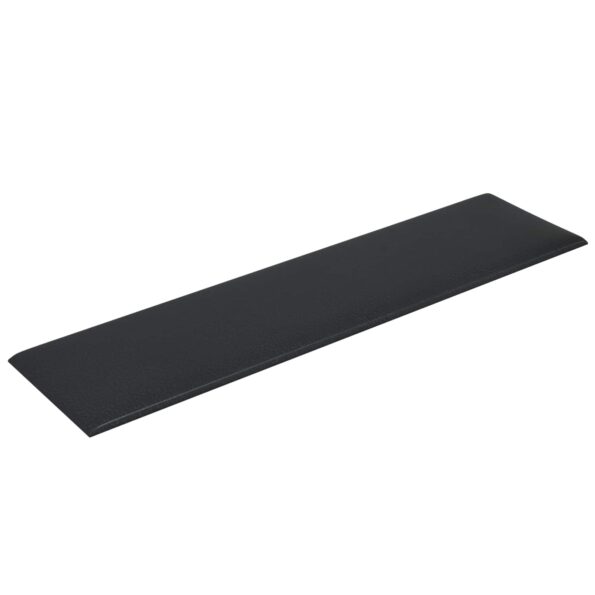 vidaXL Nástenný čelník 12 pcs Čierny 60 x 15 cm látka – Obrázok 3
