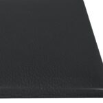 vidaXL Nástenný čelník 12 pcs Čierny 60 x 15 cm látka – Obrázok 4