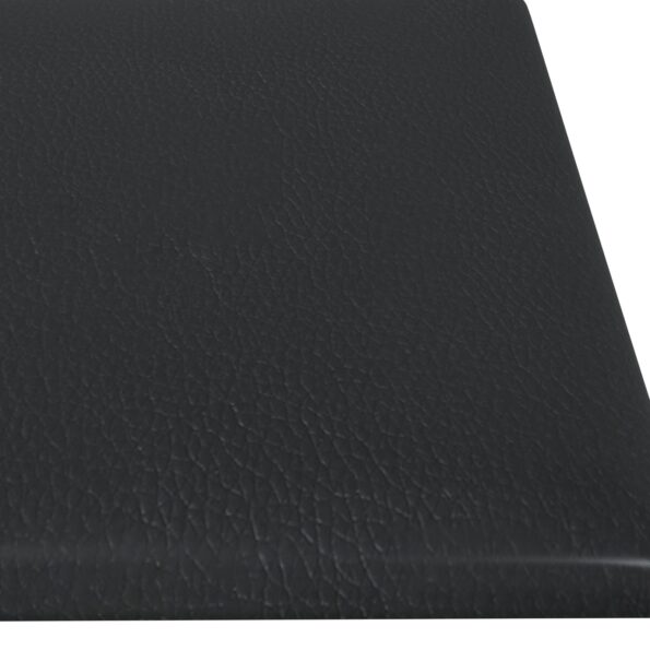 vidaXL Nástenný čelník 12 pcs Čierny 60 x 15 cm látka – Obrázok 4
