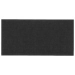 vidaXL Nástenný čelník 12 pcs Čierna 60 x 30 cm látka – Obrázok 2
