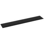 vidaXL Nástenný čelník 12 pcs Čierna 90 x 15 cm látka – Obrázok 3