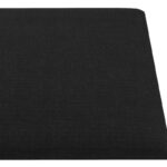 vidaXL Nástenný čelník 12 pcs Čierna 90 x 15 cm látka – Obrázok 4
