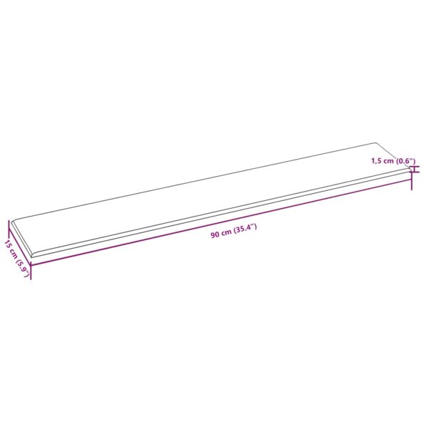 vidaXL Nástenný čelník 12 pcs Čierny 90 x 15 cm látka – Obrázok 6