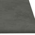 vidaXL Nástenný čelník 12 pcs Tmavo šedá 90 x 30 cm Zamat – Obrázok 4